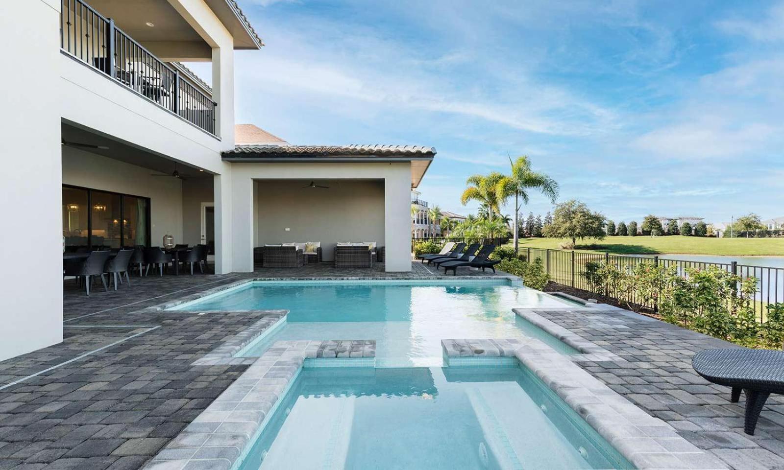 Upscale 8 Bdrm Villa With Home Theater At Reunion Kissimmee Εξωτερικό φωτογραφία
